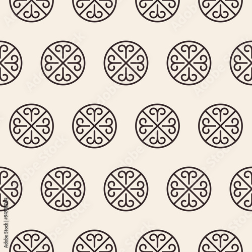 Ornate stripped geometric seamless pattern.