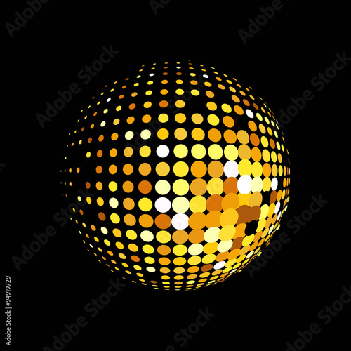 Abstract halftone circle