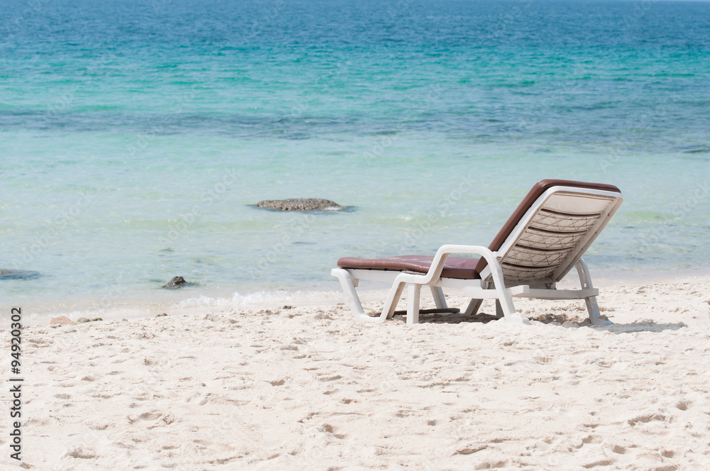 Chairs on a beautiful beach