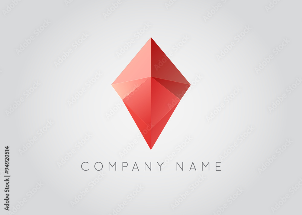 Trendy Crystal Triangulated Gem Logo Element Perfect for Business Geometric Low Polygon Style Visual Identity Vector Trendy Crystal Triangulated Gem Logo Element Perfect for Business Geometric Low Polygon Style Visual Identity Vector