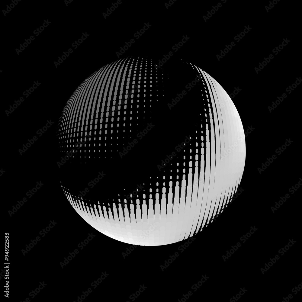 Fototapeta premium Abstract halftone circle