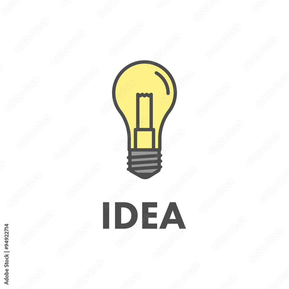 Line icon business idea. Vector business symbol Line icon business idea. Vector business symbol