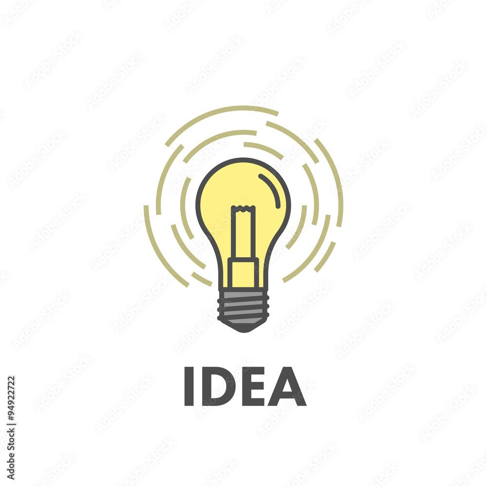 Line icon business idea. Vector business symbol Line icon business idea. Vector business symbol