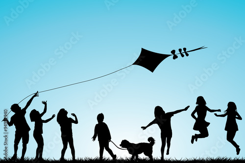 Children playing in the park