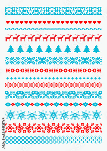 Christmas and New Year borders