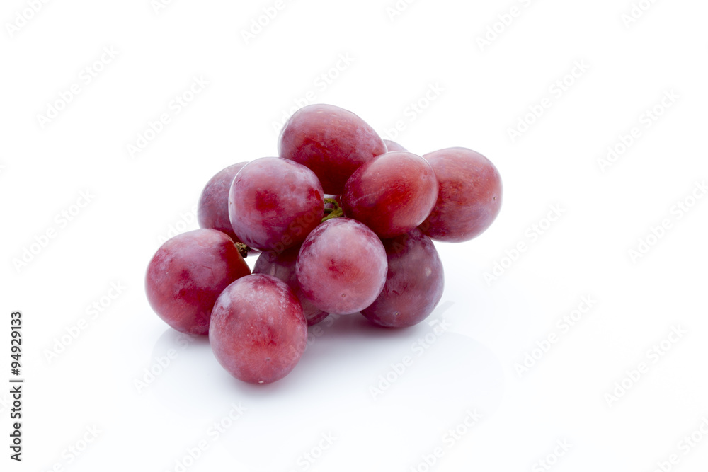 Grape on the white background. Fresh  berry.