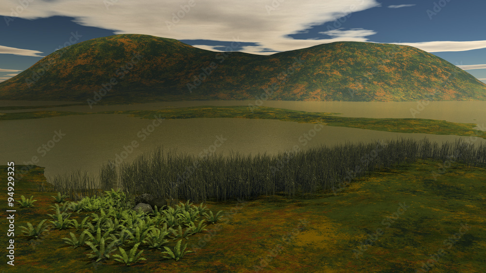 Obraz premium Little River right in front of the camera - Autumn