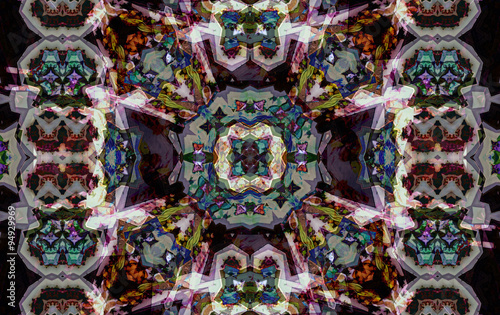Kaleidoscopic pattern  texture
