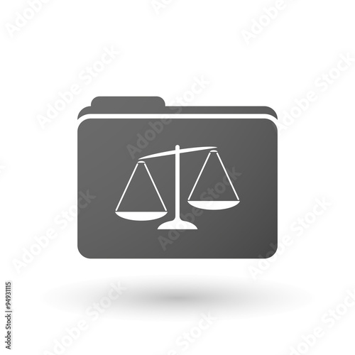 Isolated binder with  an unbalanced weight scale