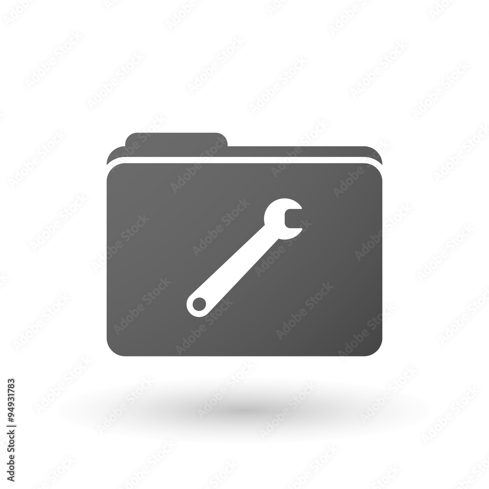 Isolated binder with a spanner Isolated binder with a spanner