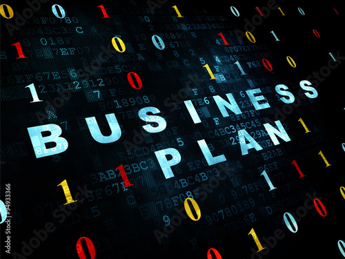 Business concept: Business Plan on Digital background