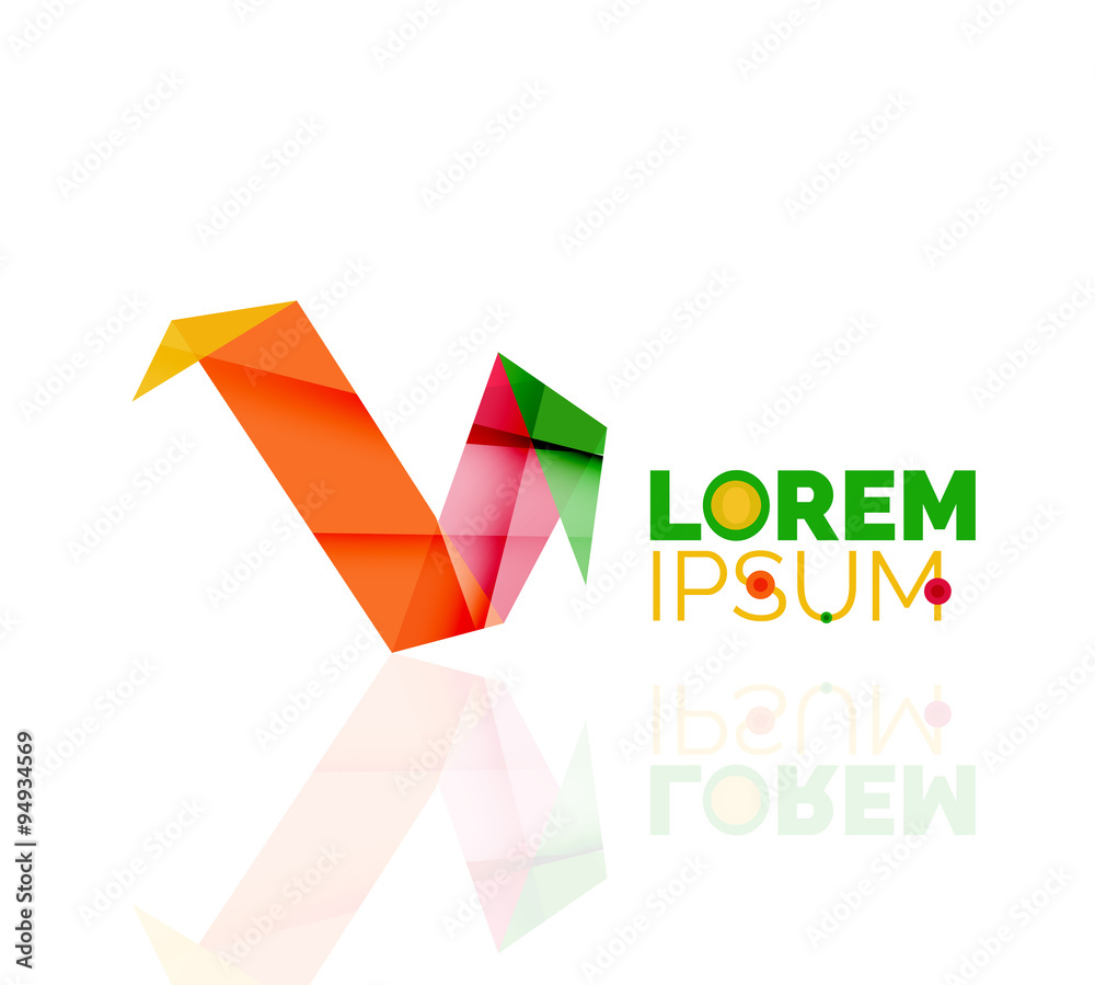 Logo, abstract geometric business icon Logo, abstract geometric business icon