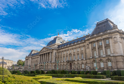 The Royal Palace of Brussel , Belgium with blue sky