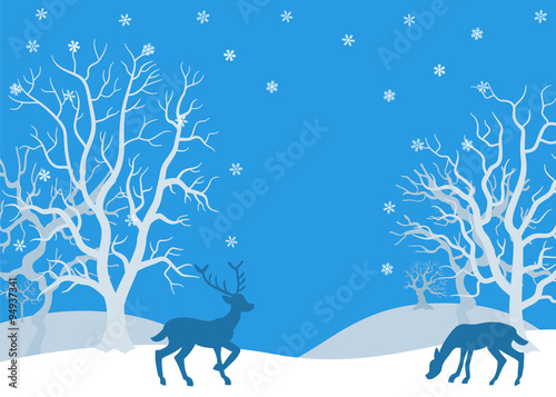 Wild im Winter Wald