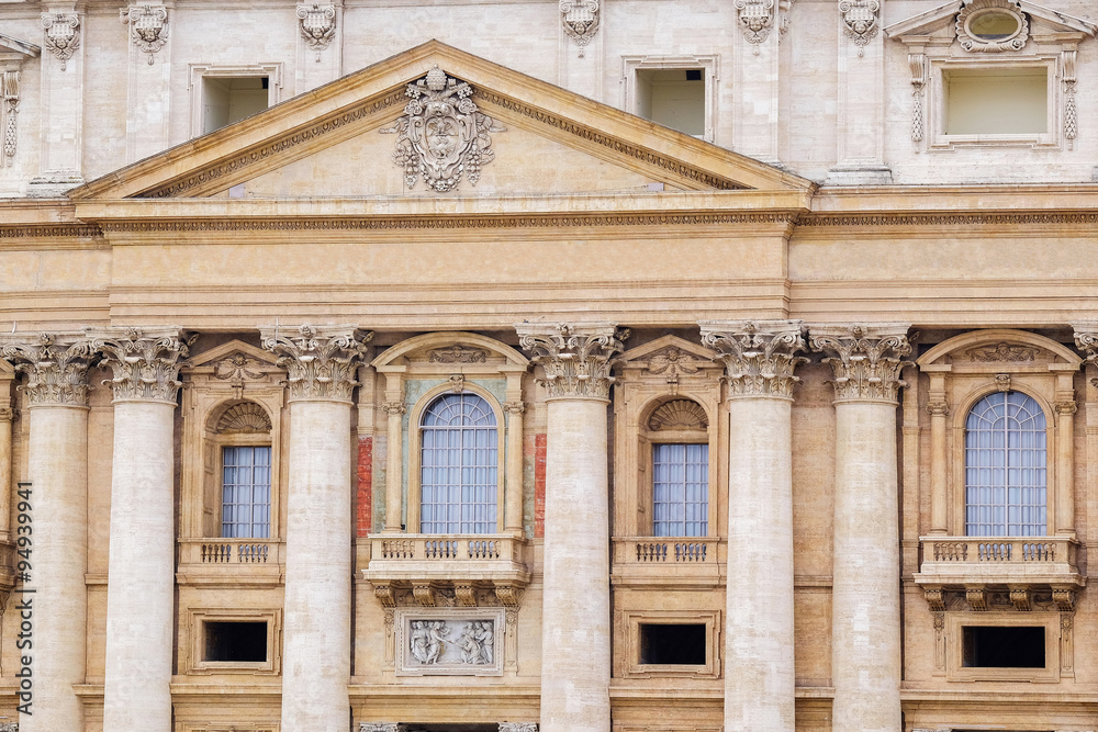Detail of the Palace of the Vatican