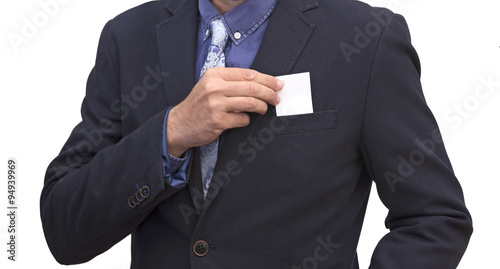 Business card man