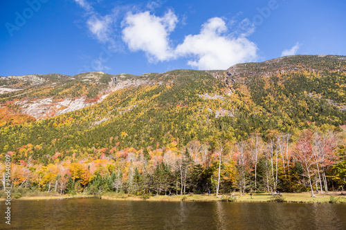 Autumn landscape in White mountain National forest, New Hampshi