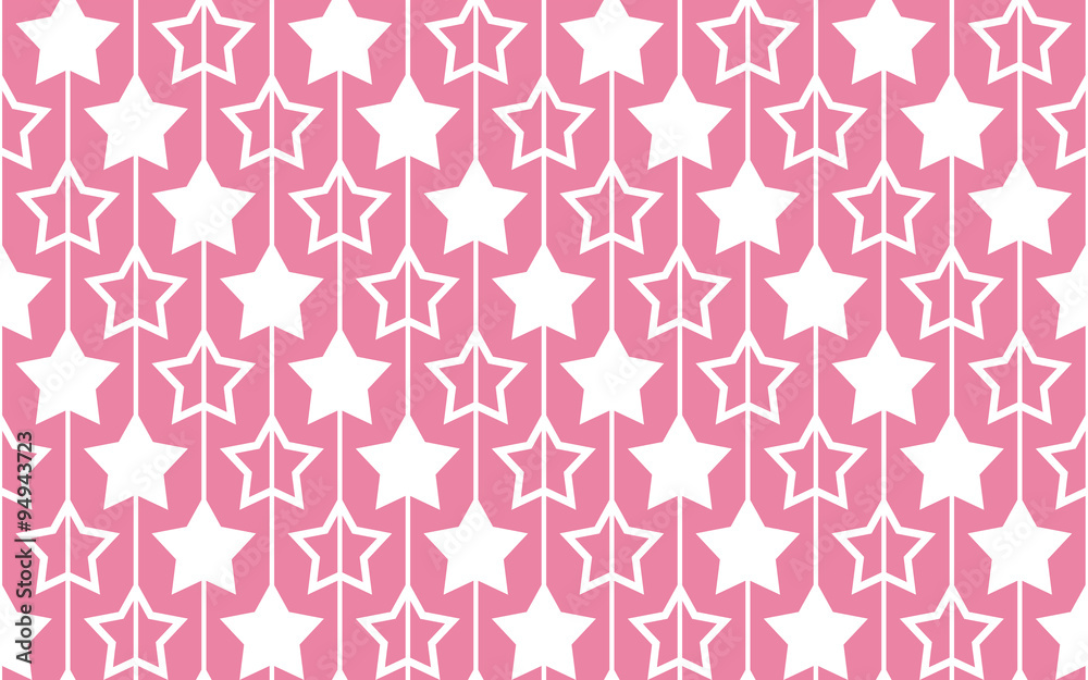 Seamless pattern with stars on pink background. Seamless pattern with stars on pink background.