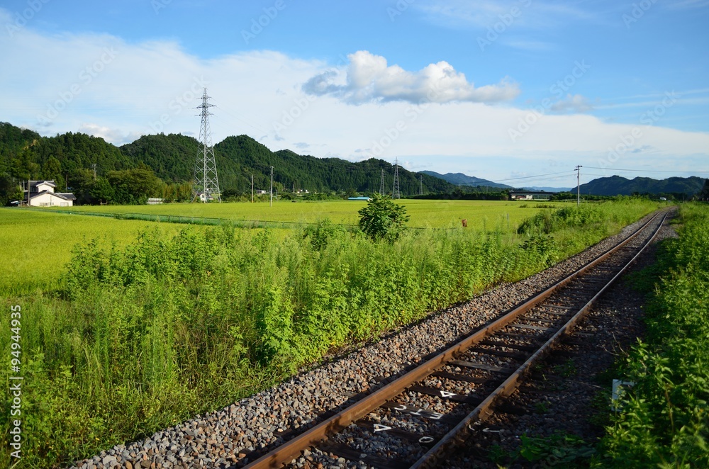 田舎の線路 田舎の線路