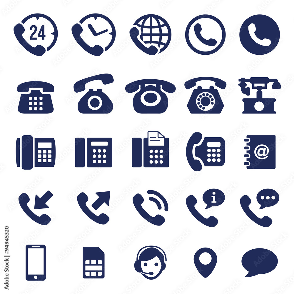 Foto Phone Icons Set