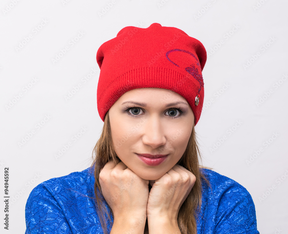 young woman in a hat young woman in a hat