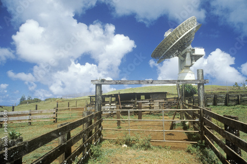 COMSAT satellite dish at Paumalu Satellite Communications at Sunset Beach, Oahu, HI photo