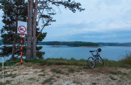 bike on the lake