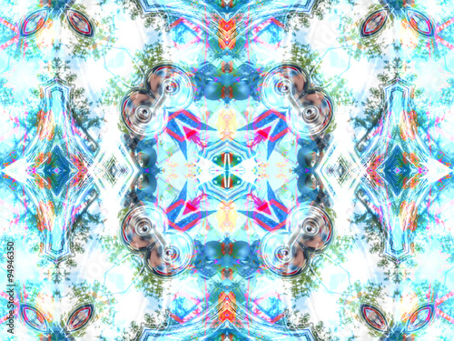 Kaleidoscopic pattern texture