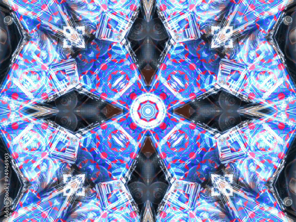 purple blue abstract kaleidoscope