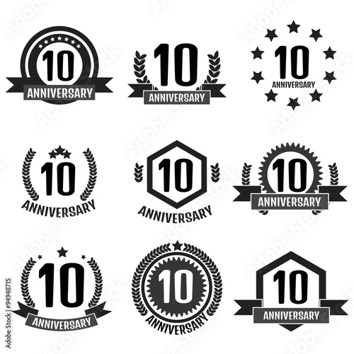 Anniversary 10 set logo