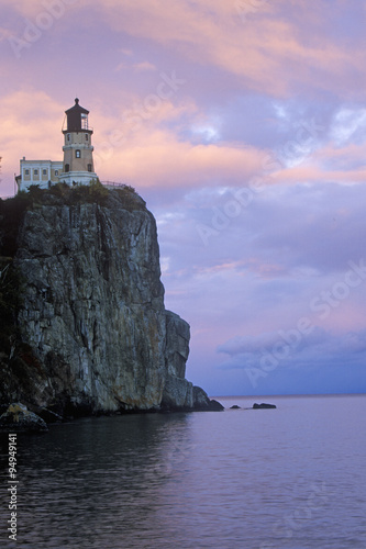 Split Rock Lighthouse in the  Split Rock Lighthouse State Park on Lake Superior, MN © spiritofamerica