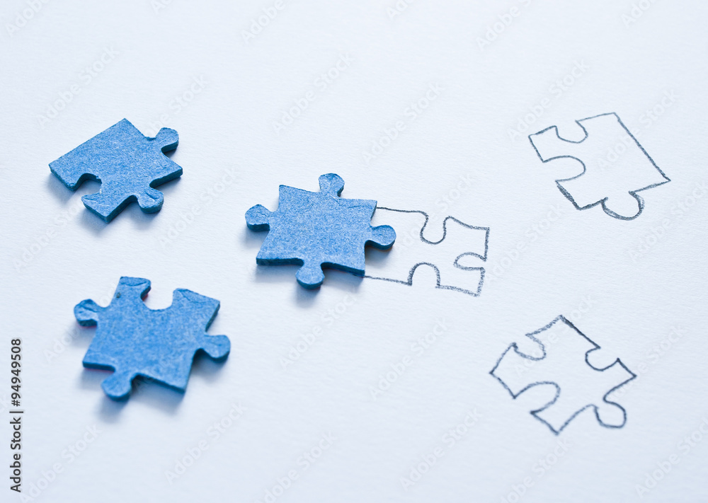 Puzzle concept Puzzle concept