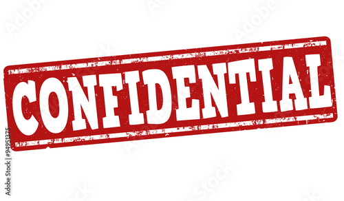 Confidential stamp