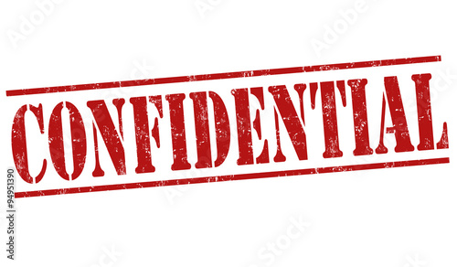 Confidential stamp