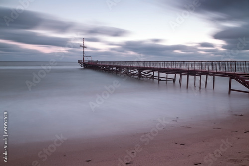 Sea sunset at the Black Sea coast © niki spasov