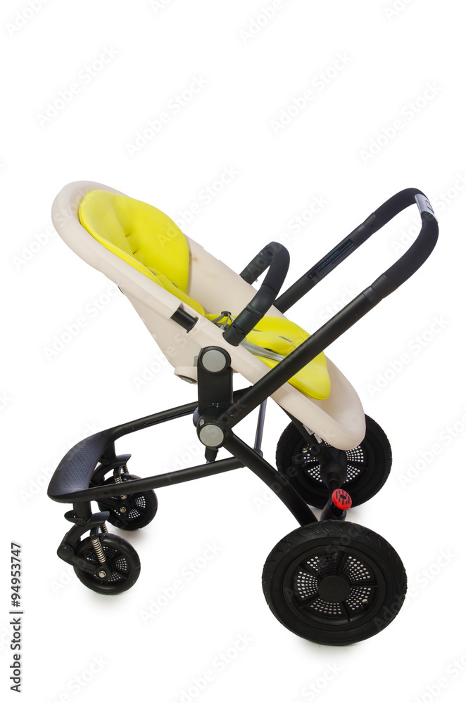 Child pram isolated on the white background