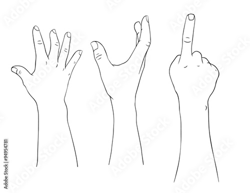 isolated hand