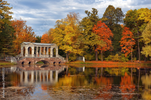 golden autumn in in Catherine park, Tsarskoye Selo (Pushkin)