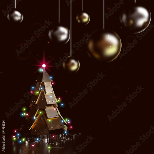 Abstract Christmas Tree, 3D