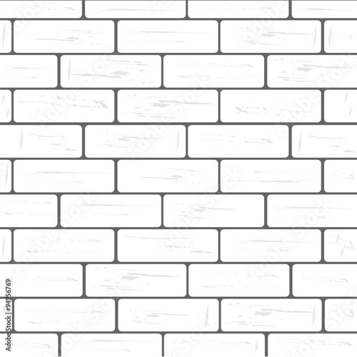 white brick wall background vector