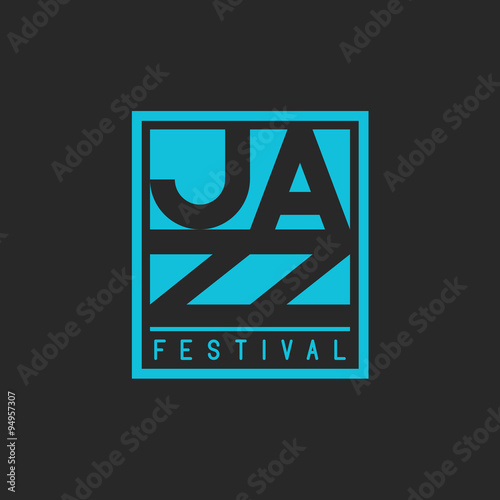 Photography Jazz festival mockup poster lettering, musical t-shirt print graphic design elem