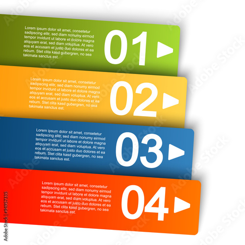 info graphic with four options