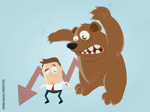 börse kurs bär krise depression abschwung