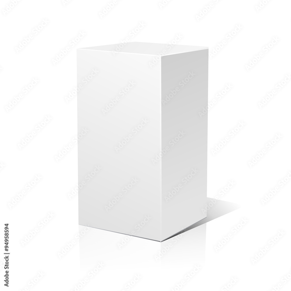 White 3D box White 3D box
