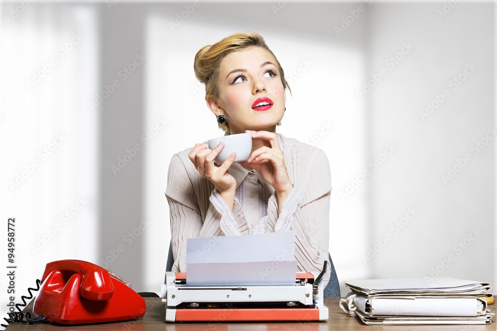 Fototapeta premium Secretary.
