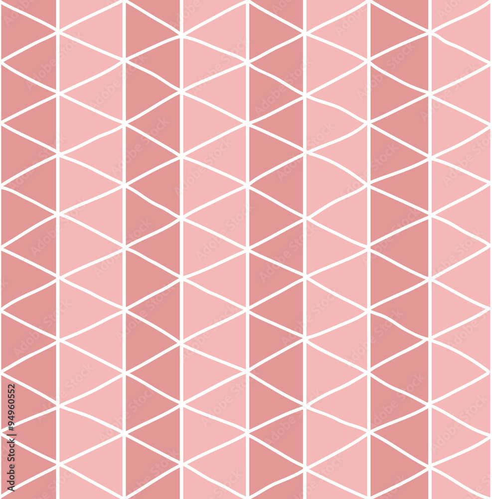 Fototapeta premium Seamless pattern with hand drawn line grid pattern