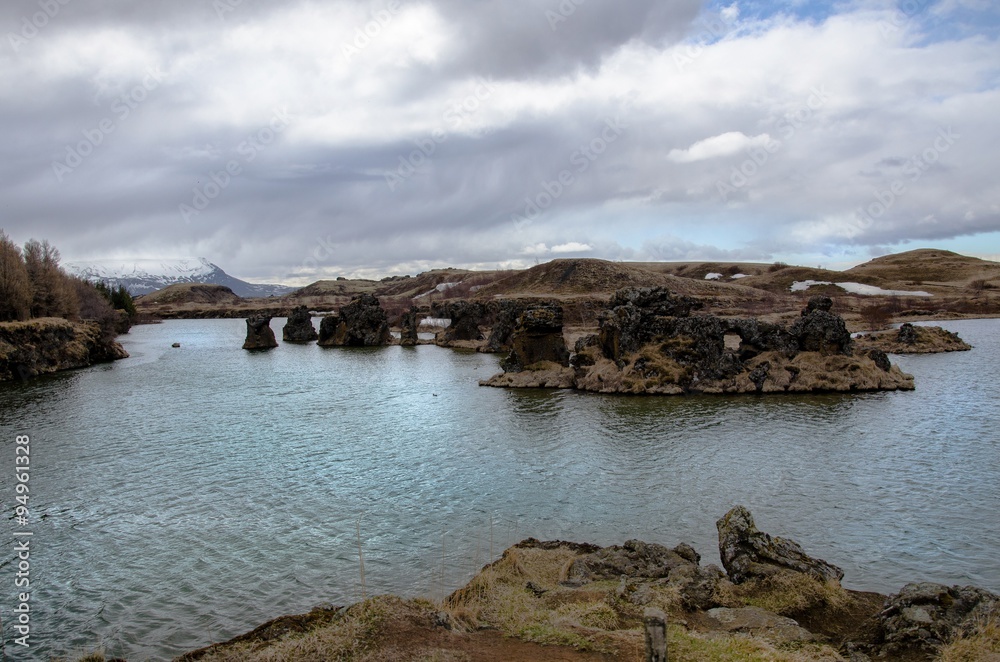 Wasserlandschaftbei Höfdy in Island