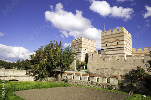 Photography Ruins of ancient fortress wall of the Belgradkapi Belgrad Gate is a quarter in Z