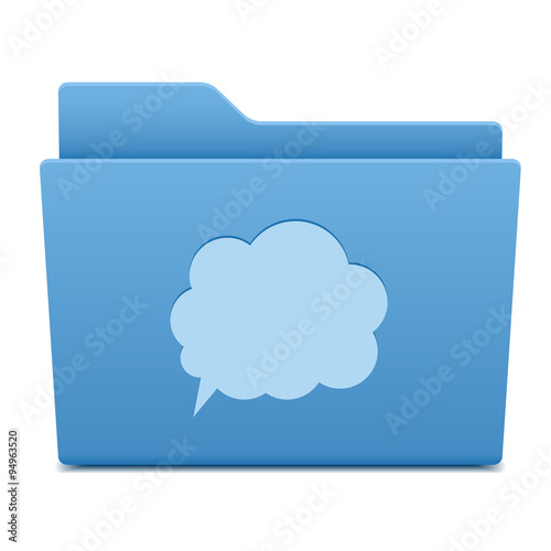 Folder icon with the speech cloud