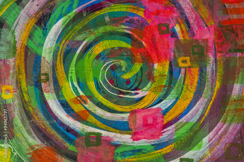 Abstract colorful spiral background